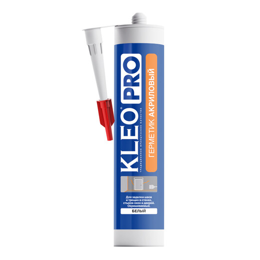 Герметик акрил. KLEO морозостой. бел.