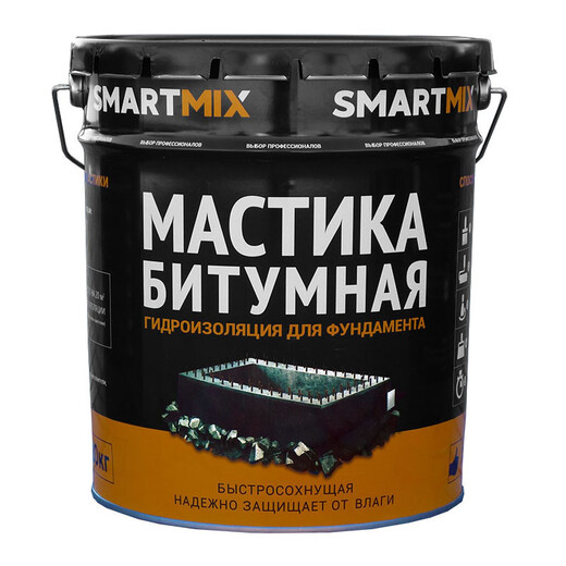 Мастика резино-битумн Smartmix 20 кг